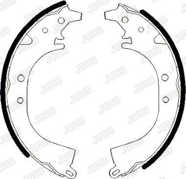 Jurid 361474J - Brake Shoe Set autospares.lv