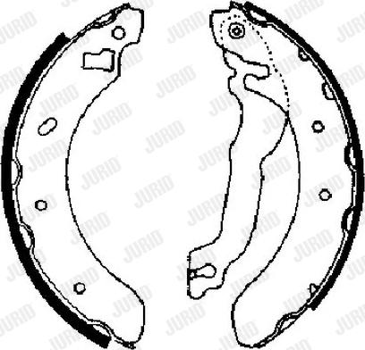 Jurid 361557J - Brake Shoe Set autospares.lv