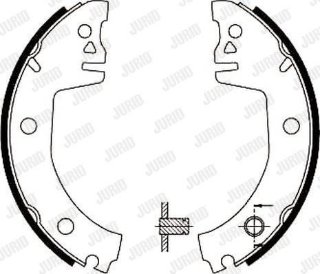 Jurid 361535J - Brake Shoe Set autospares.lv