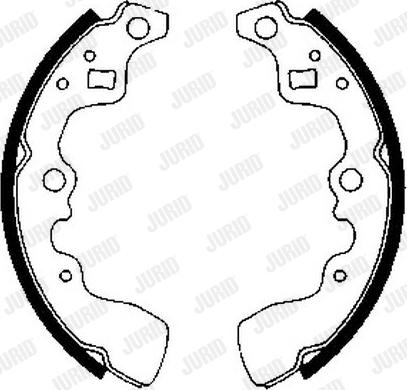 Jurid 361532J - Brake Shoe Set autospares.lv