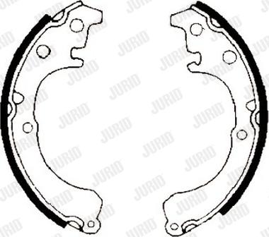 Jurid 361092J - Brake Shoe Set autospares.lv