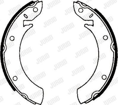 Jurid 361043J - Brake Shoe Set autospares.lv