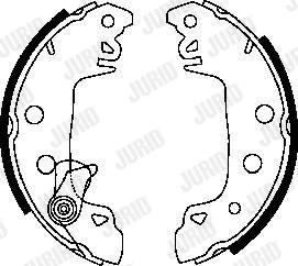 Jurid 361050J - Brake Shoe Set autospares.lv