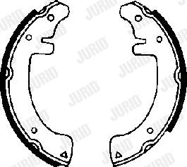 Jurid 361069J - Brake Shoe Set autospares.lv