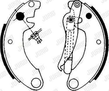 Jurid 361034J - Brake Shoe Set autospares.lv