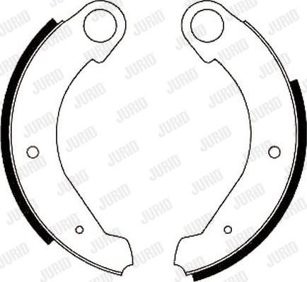 Jurid 361120J - Brake Shoe Set autospares.lv