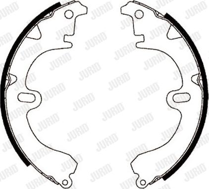 Jurid 361341J - Brake Shoe Set autospares.lv