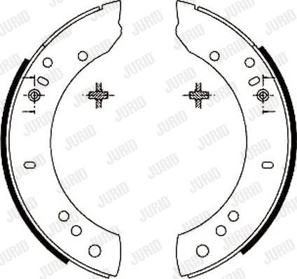 Jurid 361350J - Brake Shoe Set autospares.lv