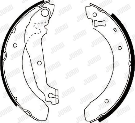 Jurid 361302J - Brake Shoe Set autospares.lv