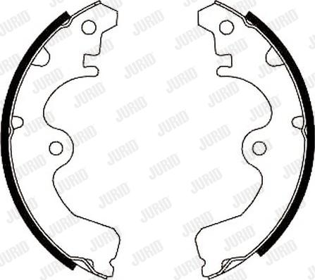 Jurid 361307J - Brake Shoe Set autospares.lv