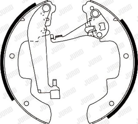 Jurid 361312J - Brake Shoe Set autospares.lv