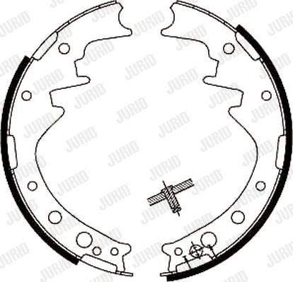 Jurid 361296J - Brake Shoe Set autospares.lv