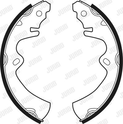 Jurid 361286J - Brake Shoe Set autospares.lv