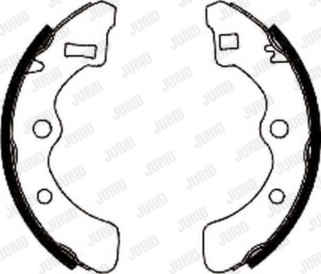 Jurid 361288J - Brake Shoe Set autospares.lv