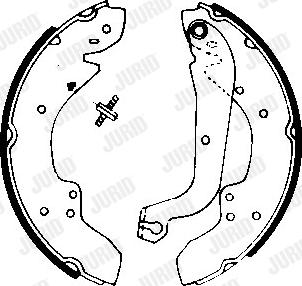 Jurid 361283J - Brake Shoe Set autospares.lv