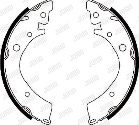 Jurid 361287J - Brake Shoe Set autospares.lv