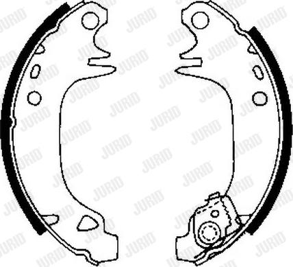 Jurid 361272J - Brake Shoe Set autospares.lv