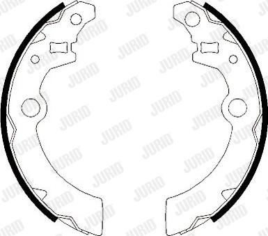 Jurid 362444J - Brake Shoe Set autospares.lv