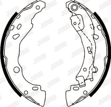 Jurid 362443J - Brake Shoe Set autospares.lv