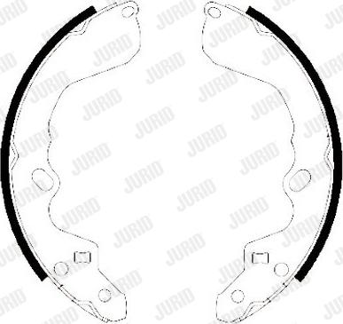 Jurid 362462J - Brake Shoe Set autospares.lv