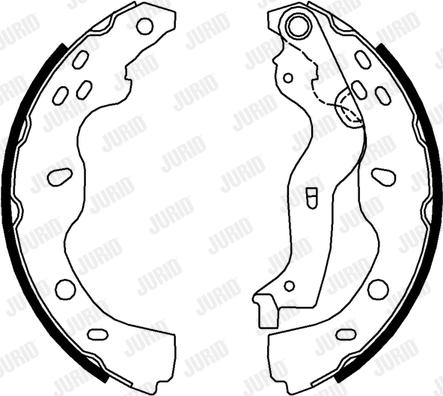 Jurid 362473J - Brake Shoe Set autospares.lv