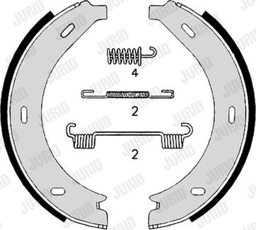 Jurid 362652J - Brake Shoe Set autospares.lv