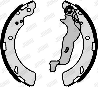 Jurid 362603J - Brake Shoe Set autospares.lv