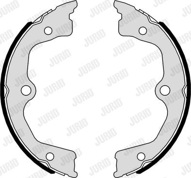 Jurid 362602J - Brake Shoe Set, parking brake autospares.lv