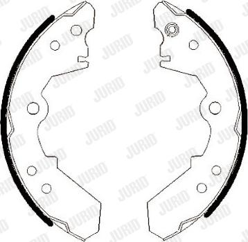 Jurid 362003J - Brake Shoe Set autospares.lv