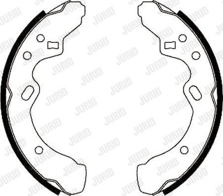 Jurid 362010J - Brake Shoe Set autospares.lv