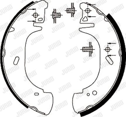 Jurid 362302J - Brake Shoe Set autospares.lv