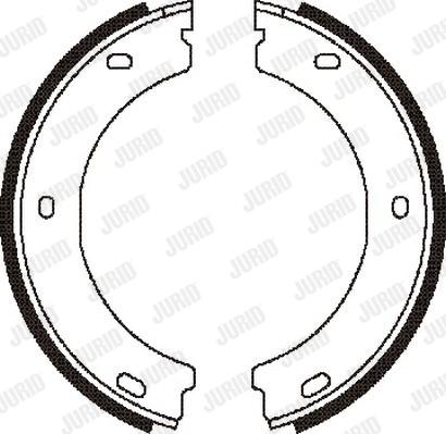 Jurid 362326J - Brake Shoe Set, parking brake autospares.lv