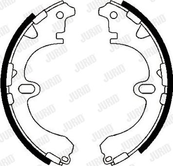 Jurid 362328J - Brake Shoe Set autospares.lv