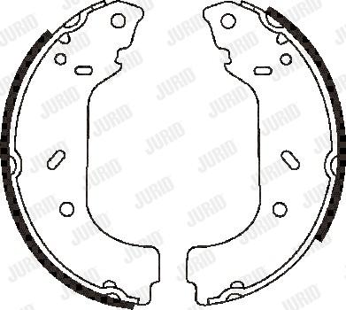 Jurid 362285J - Brake Shoe Set autospares.lv