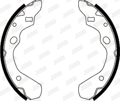 Jurid 362239J - Brake Shoe Set autospares.lv