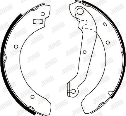 Jurid 362235J - Brake Shoe Set autospares.lv