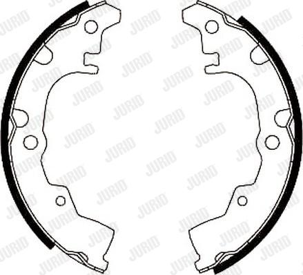 Jurid 362231J - Brake Shoe Set autospares.lv