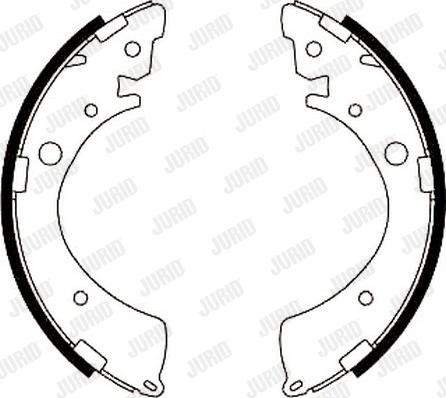 Jurid 362237J - Brake Shoe Set autospares.lv