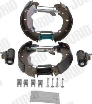 Jurid 381413J - Brake Shoe Set autospares.lv