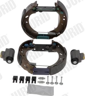 Jurid 381396J - Brake Shoe Set autospares.lv