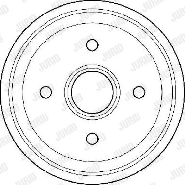 Jurid 329158J - Brake Drum autospares.lv