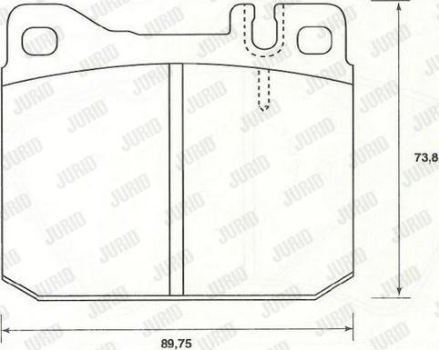 Jurid 2955415880 - Brake Pad Set, disc brake autospares.lv