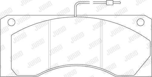 Jurid 2904409561 - Brake Pad Set, disc brake autospares.lv