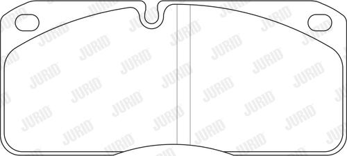 Jurid 2906709560 - Brake Pad Set, disc brake autospares.lv