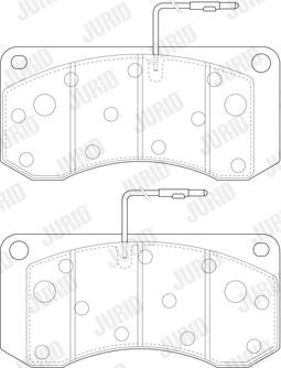 Jurid 2901309561 - Brake Pad Set, disc brake autospares.lv