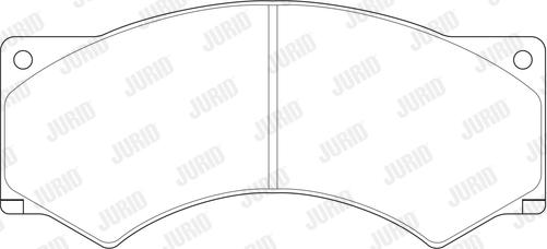 Jurid 2901709560 - Brake Pad Set, disc brake autospares.lv