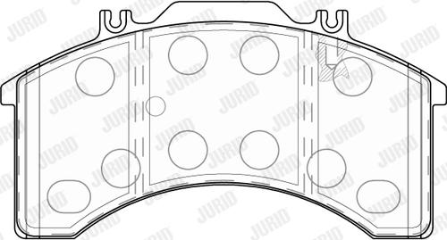 Jurid 2903209560 - Brake Pad Set, disc brake autospares.lv