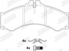 Jurid 2907609560 - Brake Pad Set, disc brake autospares.lv