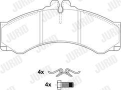 Jurid 2907604530 - Brake Pad Set, disc brake autospares.lv