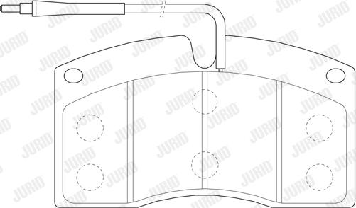 Jurid 2907209561 - Brake Pad Set, disc brake autospares.lv